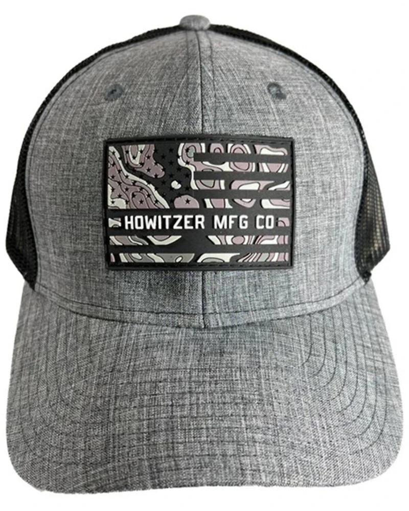 Howitzer Men's Camo Flag Patch Ball Cap
