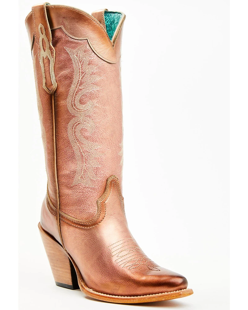 Corral Women's Metallic Tall Western Boots - Snip Toe