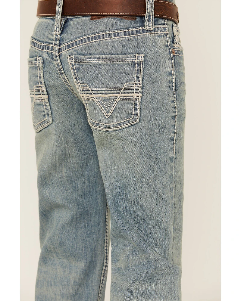Rock & Roll Denim Boys' Two Tone Bootcut Jeans