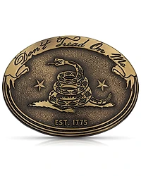 Montana Silversmiths Men's Don'e Tread On Me Gadsden Buckle