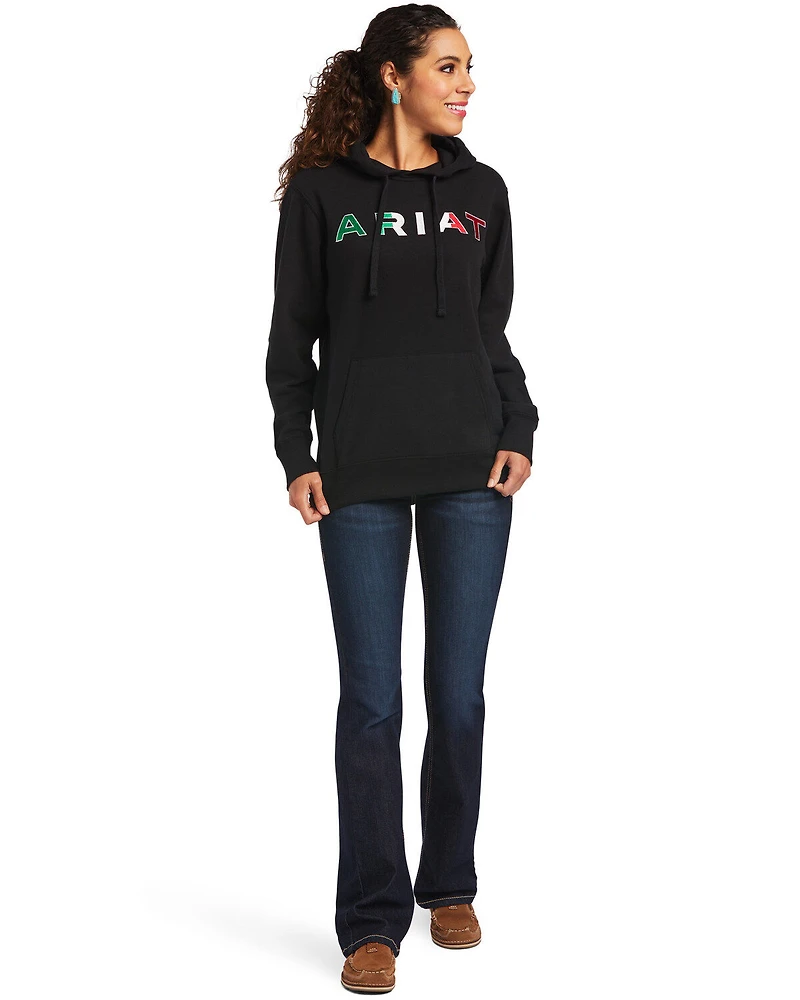Ariat Women's Mexico Embroidered Logo Pullover Hoodie - Plus