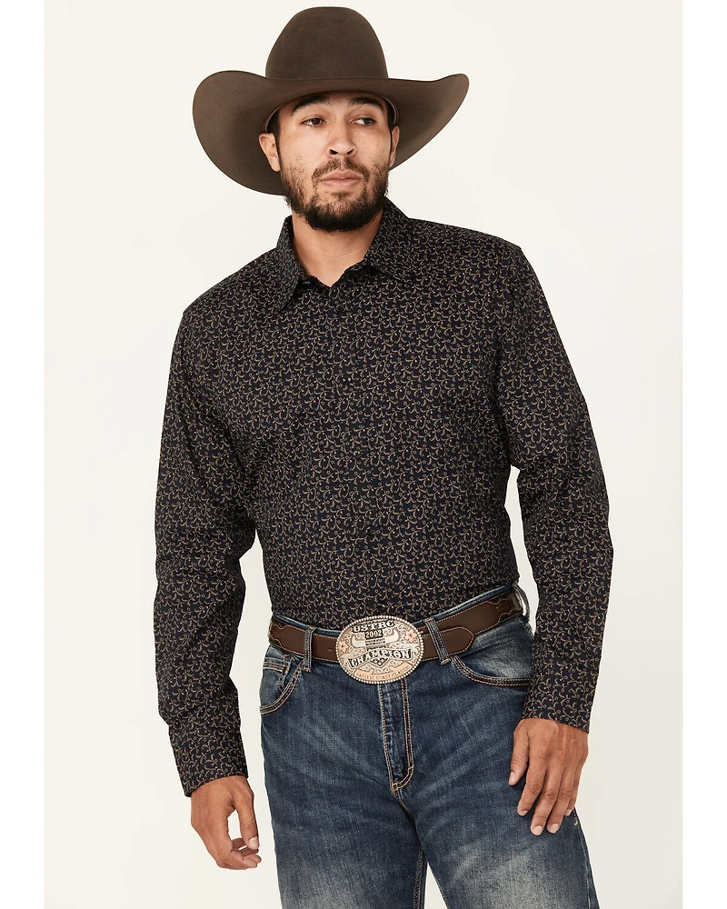 Gibson Trading Co Men's Ditsy Floral Print Long Sleeve Button-Down Western Shirt