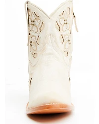 Shyanne Women's Lily Floral Embroidered Western Fashion Booties - Round Toe