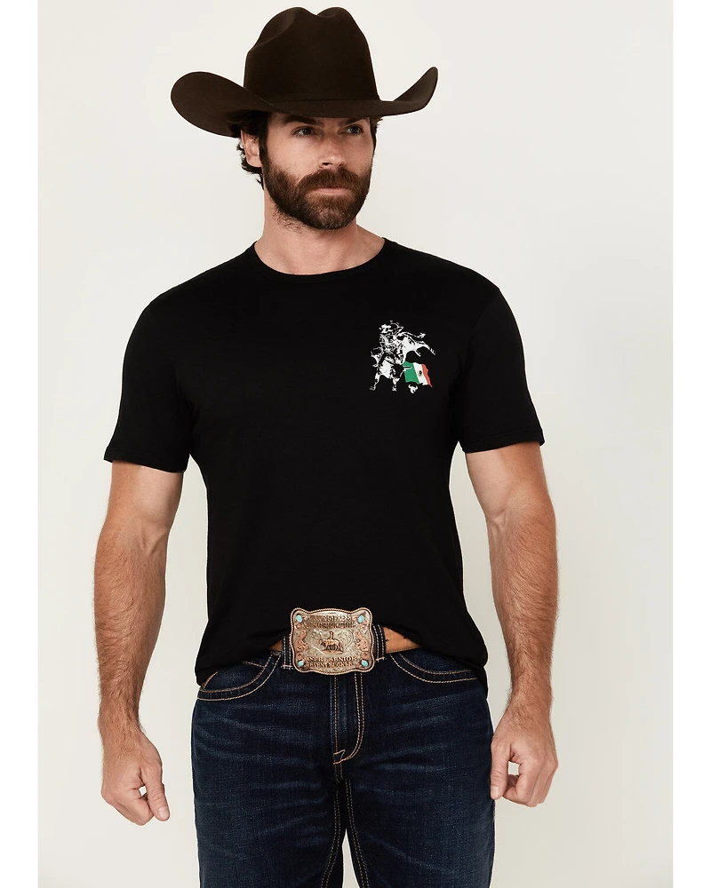 Cowboy Hardware Men's Mexico Flag Short Sleeve Graphic T-Shirt