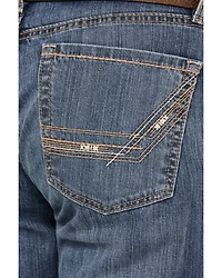 Cinch Men's Grant Medium Stonewash Relaxed Bootcut Performance Stretch Denim Jeans