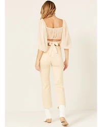 Sneak Peek Women's High Rise Slim Straight Jeans