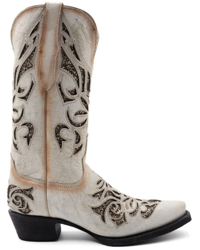 Ferrini Women's Sasha Inlay Western Boots - Snip Toe