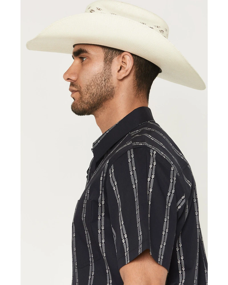 Cody James Men's Colorado Ridge Striped Short Sleeve Button-Down Stretch Western Shirt