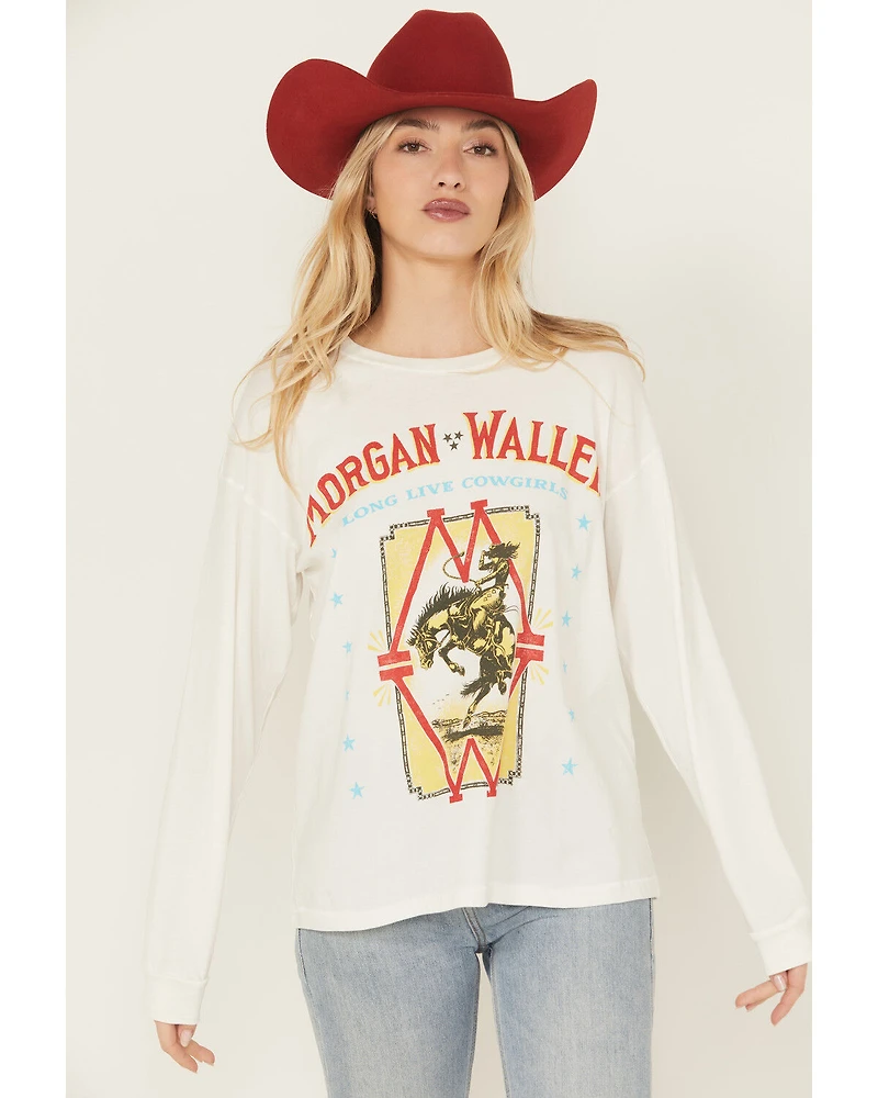 Day Dreamer Women's Morgan Wallen Long Live Cowgirls Sleeve Graphic Tee