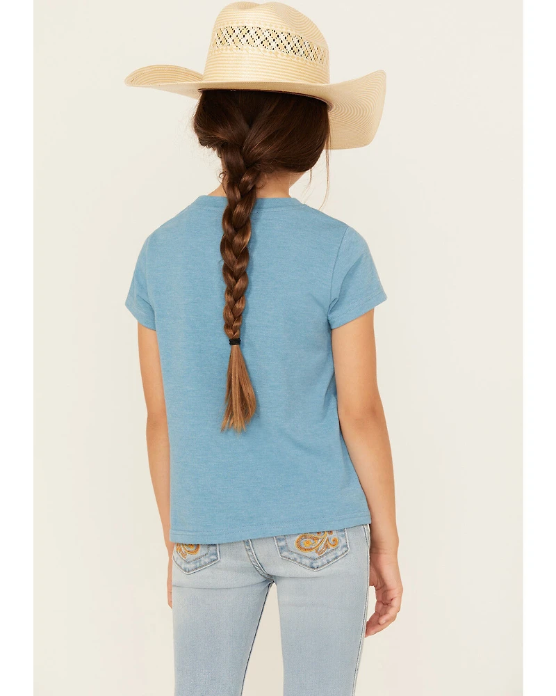 Shyanne Girls' Giddy Up Embellished Short Sleeve Graphic Tee