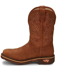 Justin Men's Resistor Russet Waterproof Western Work Boots - Nano Composite Toe