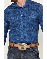 Rock & Roll Denim Men's V46 Paisley Print Long Sleeve Snap Western Shirt