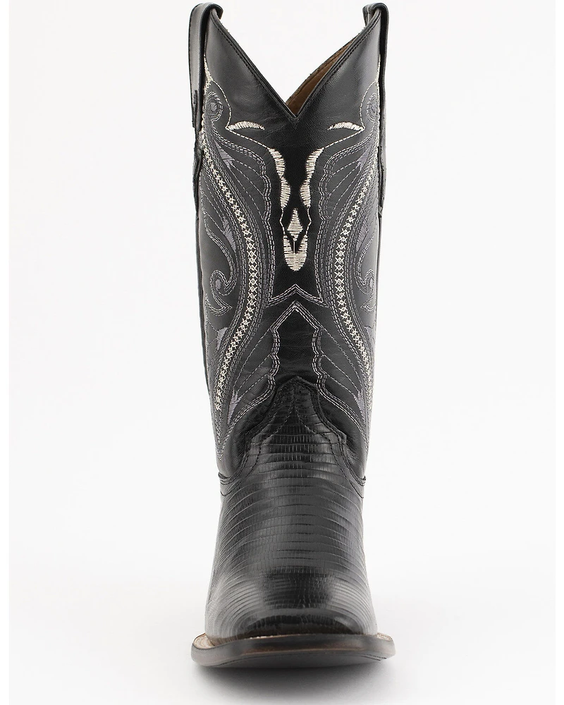 Ferrini Men's Lizard Western Boots - Square Toe