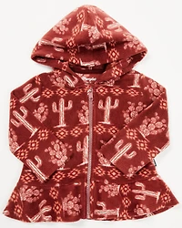 Wrangler Toddler Girls' Cactus Print Hooded Jacket