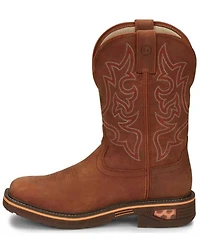Justin Men's Resistor Waterproof Western Work Boots - Soft Toe