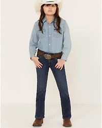 Shyanne Little Girls' Harrah Dark Wash Bootcut Jeans