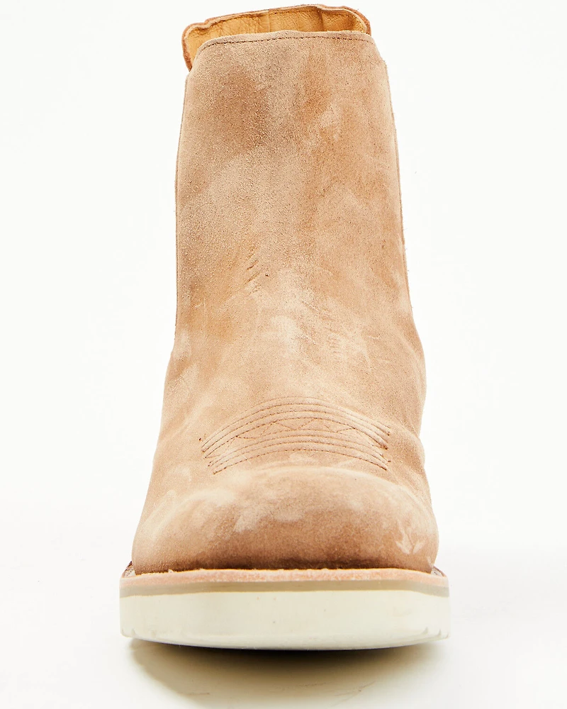 Horse Power Suede Chelsea Boots - Square Toe