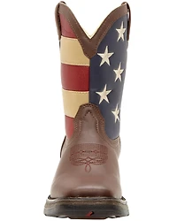 Durango Boys' American Flag Western Boots - Square Toe