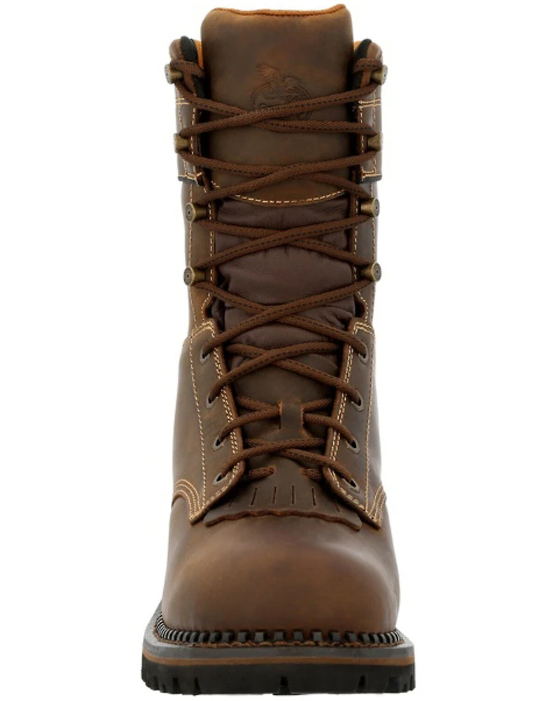 Georgia Boot Men's 9" AMP LT Logger Insulated Waterproof Work Boots - Composite Toe