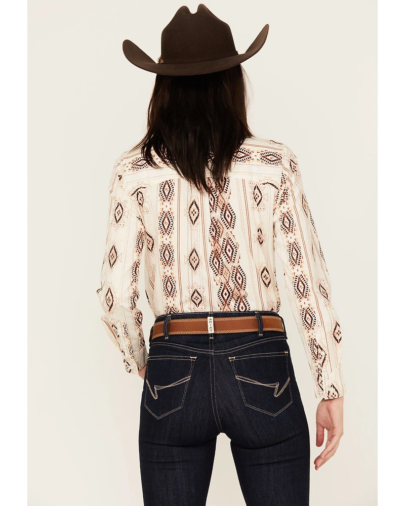 Shyanne Women's Printed Long Sleeve Riding Shirt