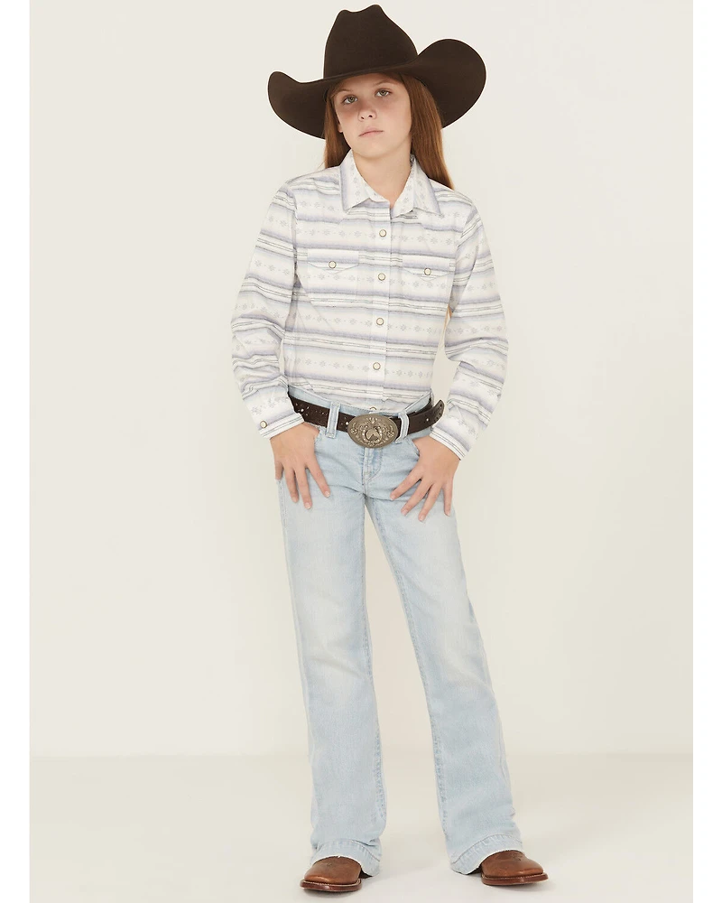 Ariat Girls' Light Wash Trouser Stretch Denim Jeans