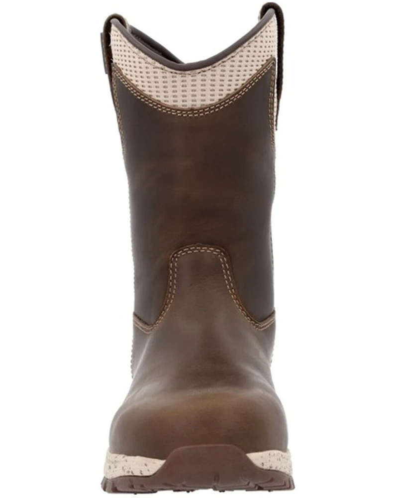 Georgia Boot Women's Eagle Trail Waterproof Pull On Work Boots - Alloy Toe