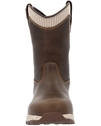 Georgia Boot Women's Eagle Trail Waterproof Pull On Work Boots - Alloy Toe