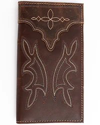 Cody James Men's Rodeo Stitched Leather Wallet