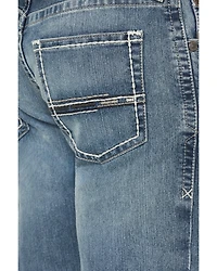 Ariat Men's M5 Clarence Forrest Medium Wash Straight 2X Durable Stretch Denim Jeans