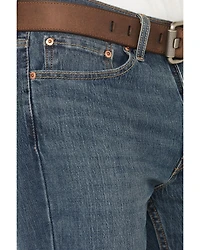 Levi's Men's 514 Medium Wash Straight Stretch Denim Jeans