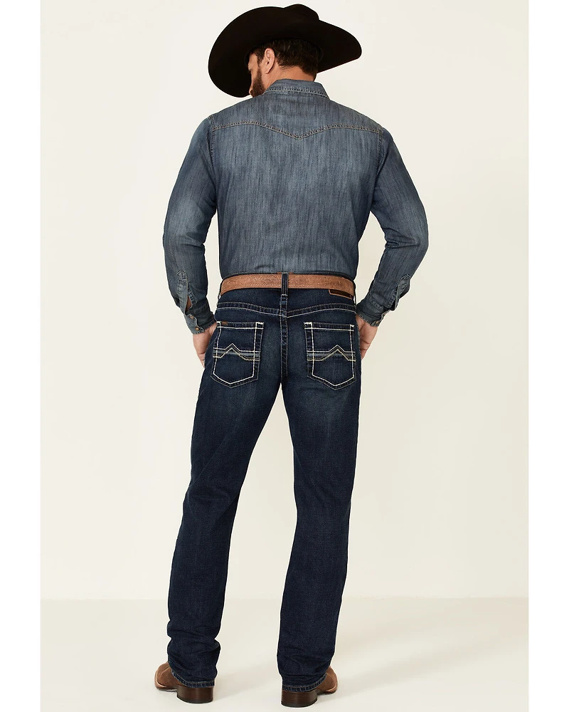 Ariat Men's M4 Barstow Denali Dark Wash Stretch Relaxed Straight Jeans