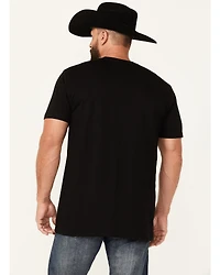 Moonshine Spirit Men's Blue Grass Short Sleeve Graphic T-Shirt