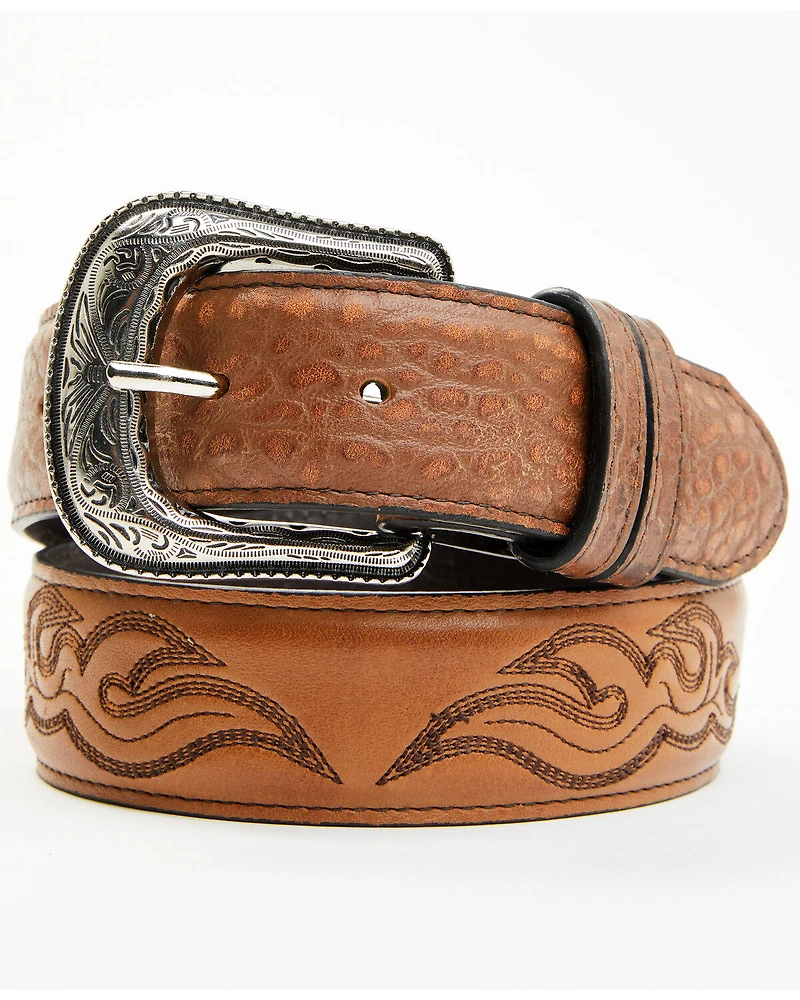 Cody James Men's Cade Stitched Leather Belt