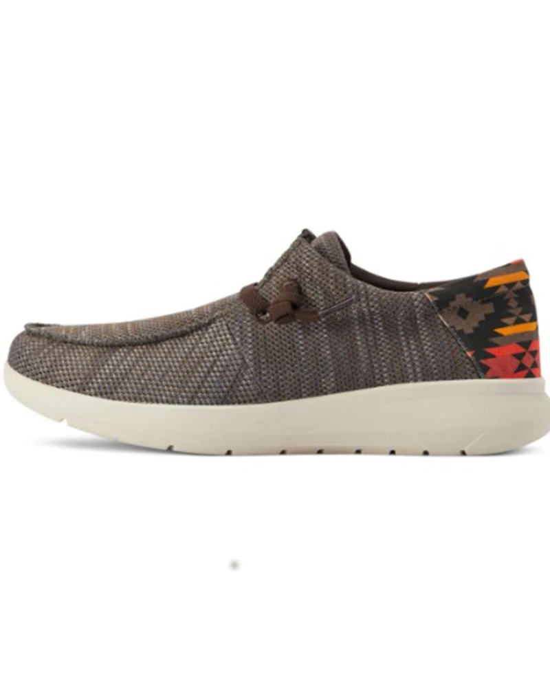 Ariat Men's Heathered Southwestern Print Casual Hilo - Moc Toe