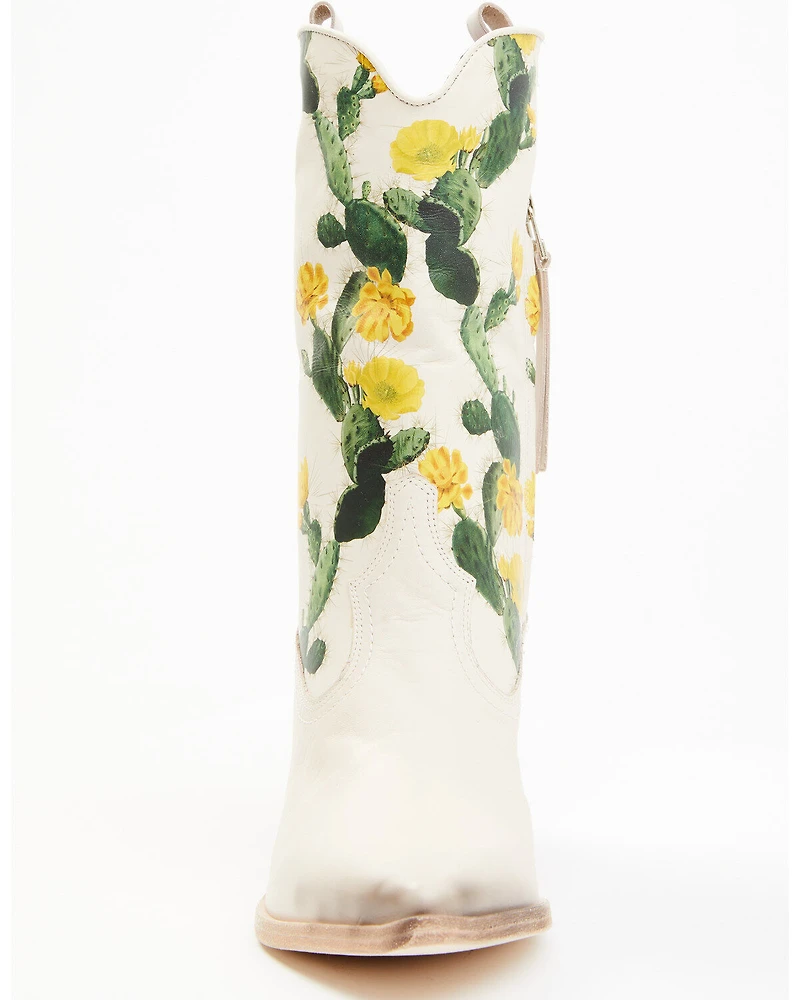 Golo Shoes Women's Cactus Graphic Western Boot - Round Toe