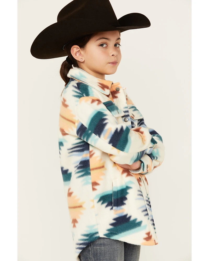 Fornia Girls' Southwestern Print Shacket