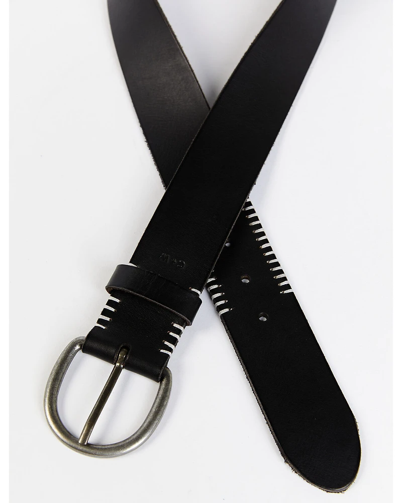 Cleo + Wolf Women's Stitching Detail Leather Belt