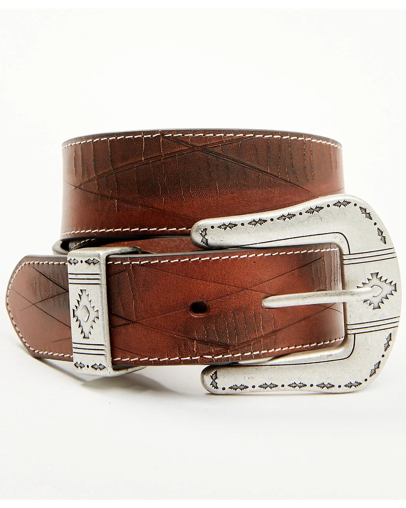 RANK 45® Men's Colt Embossed Leather Belt
