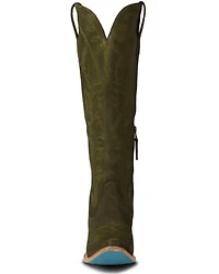 Lane Women's Sandaga Knee High Suede Western Boots - Snip Toe
