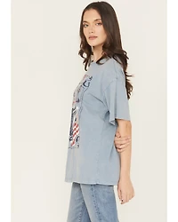 Rock & Roll Denim Women's Rodeo Guitar Short Sleeve Graphic Tee