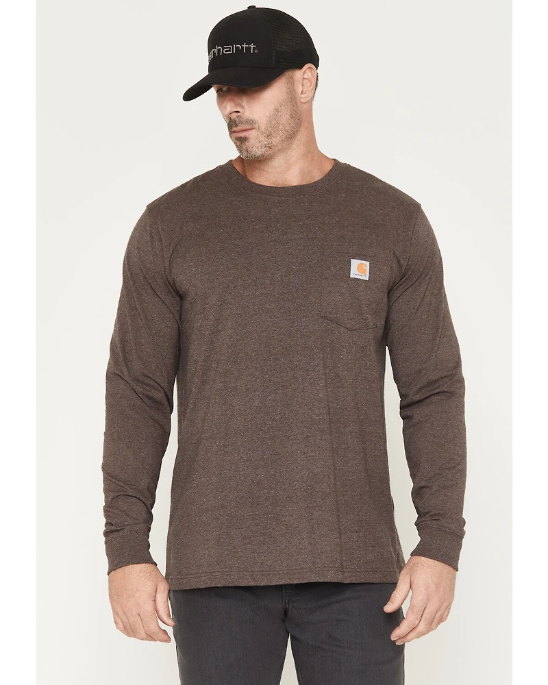 Carhartt Men's Relaxed Fit Heavyweight Long Sleeve Pocket Graphic Work Shirt