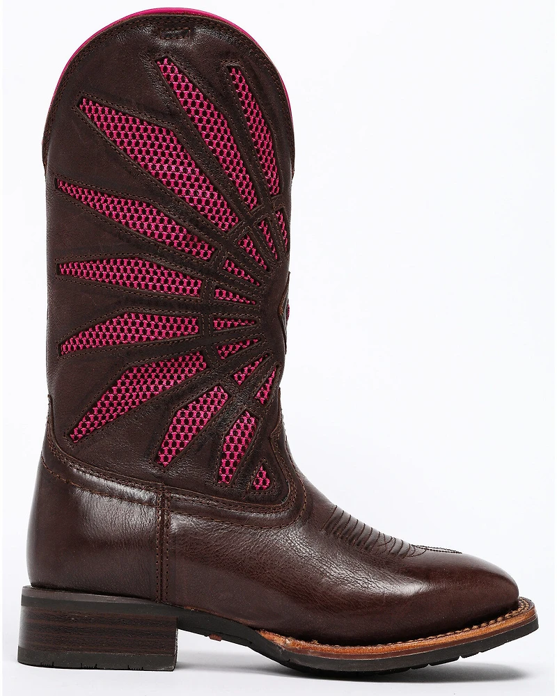 Shyanne Women's Xero Gravity Mesh Panel Western Boots - Square Toe