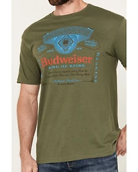 Brew City Beer Gear Men's Budweiser Logo Short Sleeve Graphic T-Shirt