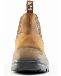 Steel Blue Men's Hobart Scuff Pull-On Work Boots - Toe