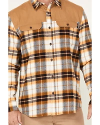 Hawx Men's Wilson Plaid Print Long Sleeve Button-Down Flannel Work Shirt