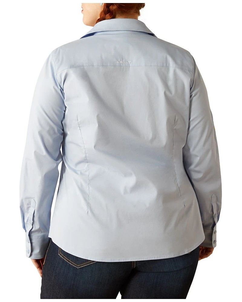 Ariat Women's Team Kirby Embroidered Long Sleeve Button-Down Stretch Western Shirt - Plus