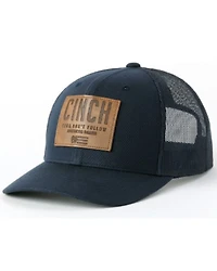 Cinch Men's Leather Patch Ball Cap