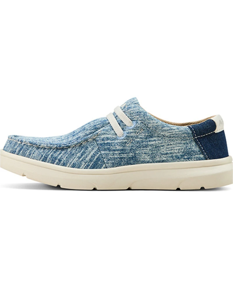 Ariat Boys' Washed Denim Hilo Casual Shoes - Moc Toe