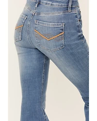 Idyllwind Women's Al To Vista Medium Wash Mid Rise Bootcut Stretch Denim Jeans