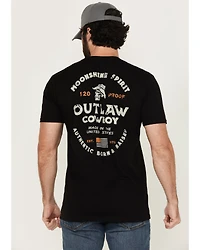 Moonshine Spirit Men's Cowboy Short Sleeve Graphic T-Shirt